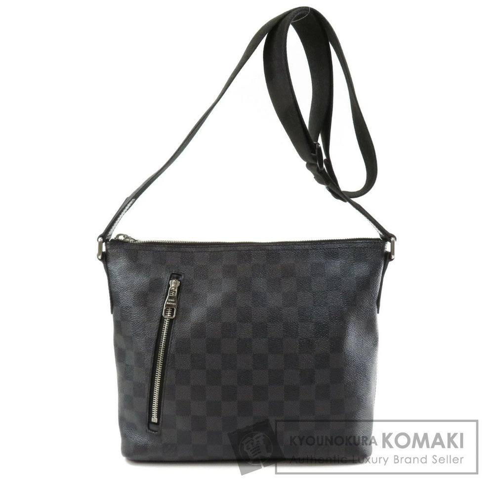 Louis Vuitton Mick Damier Graphite Black Shoulder Bag Canvas